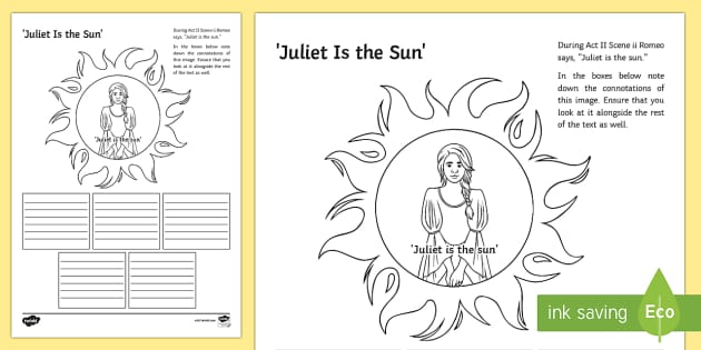 romeo and juliet worksheet and answers