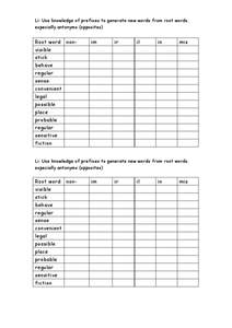 root word worksheet 6th grade