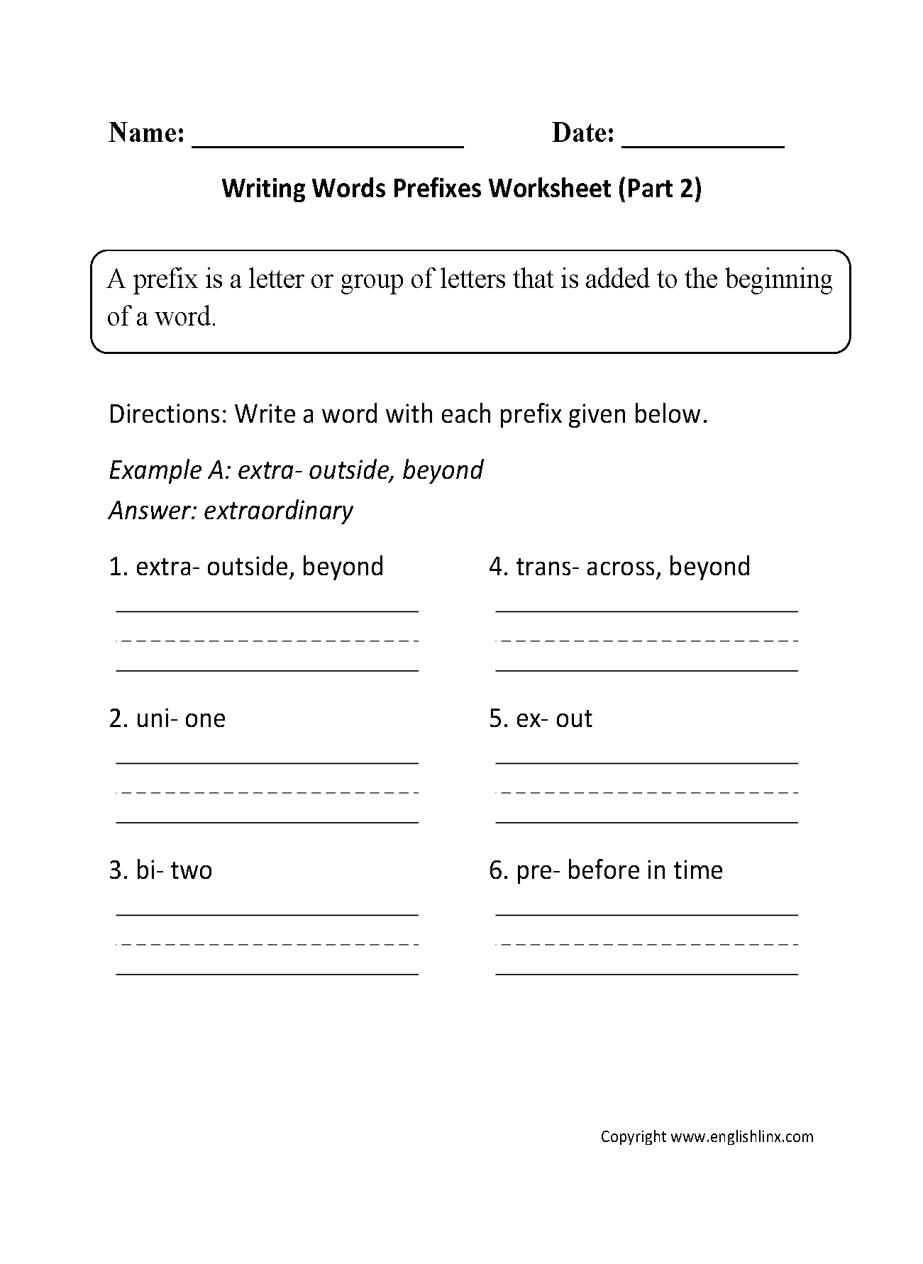 root words 4th grade language arts worksheet