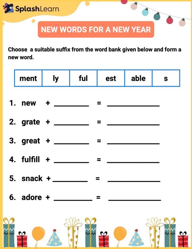 Printable 4th Grade Affixes Worksheets | SplashLearn