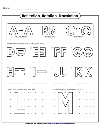 rotations worksheet pdf