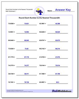 Rounding Numbers: Simple Rounding With Decimals