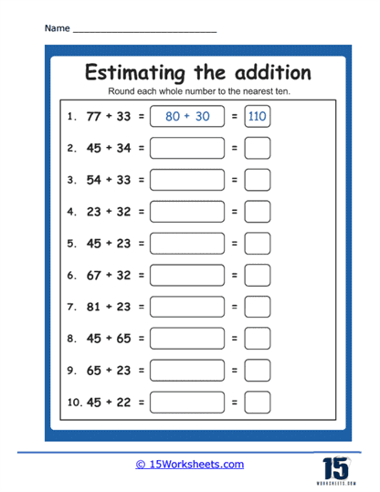 Estimating Sums Worksheets - 15 Worksheets Library