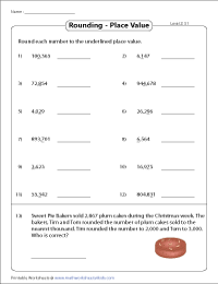 Rounding Worksheets