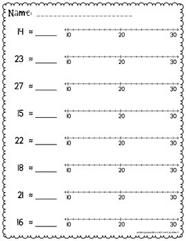 rounding number worksheet