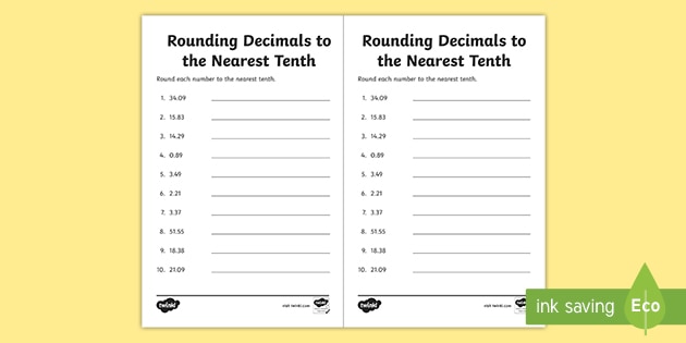 rounding off fractions worksheet