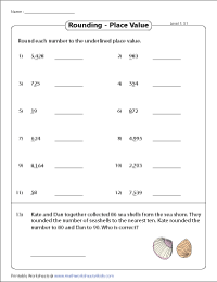 Rounding Worksheets