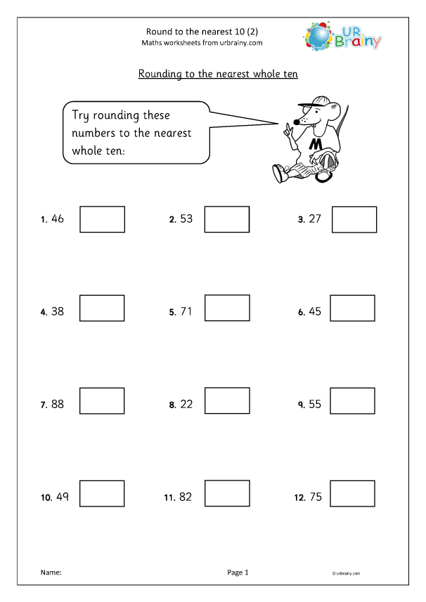 Rounding to the nearest 10 (2) - Number and Place Value by ...