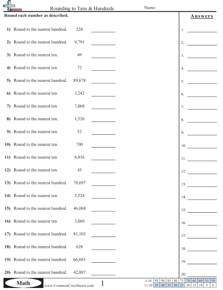 Rounding Worksheets | Free - Distance Learning, worksheets and ...