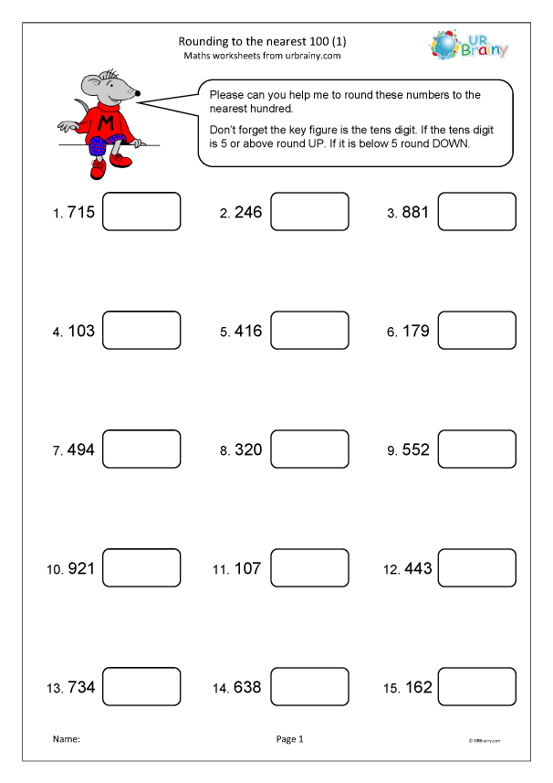 Rounding to the nearest 100 (1) - Number and Place Value by ...