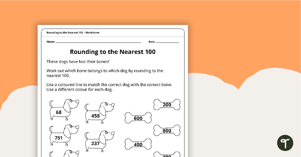 rounding to the nearest 100 worksheet