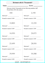 rounding to the nearest ten thousand worksheet