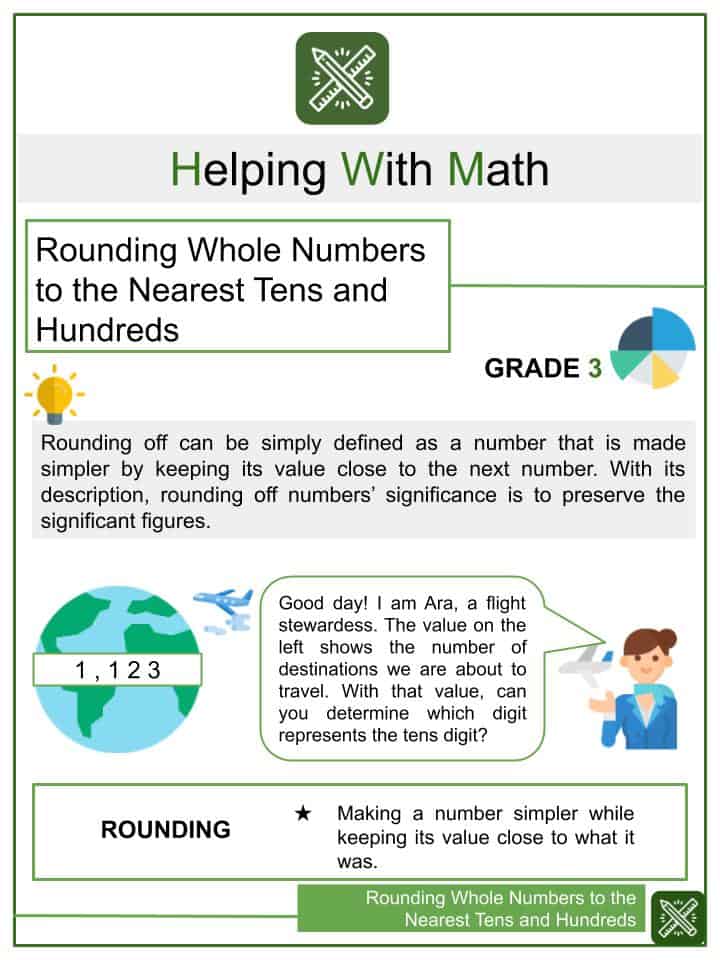 Rounding Whole Numbers to the Nearest Tens and Hundreds 3rd ...