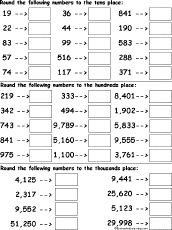 Rounding Numbers: EnchantedLearning.com