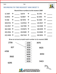 rounding to the nearest thousand worksheet
