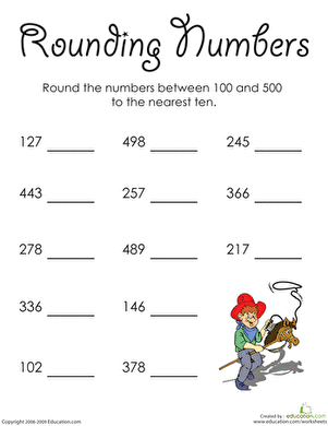Rounding Whole Numbers: In the Hundreds | Worksheet 