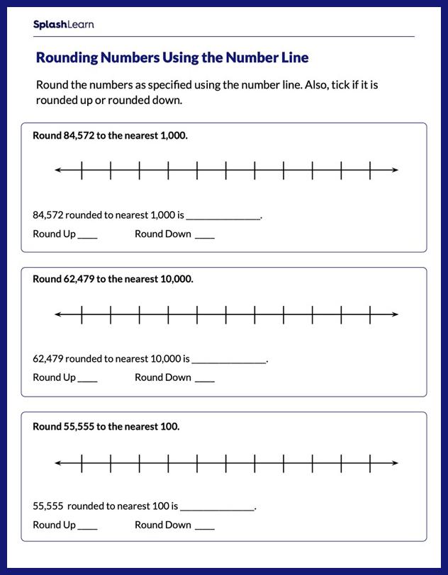 rounding worksheet for 4th grade