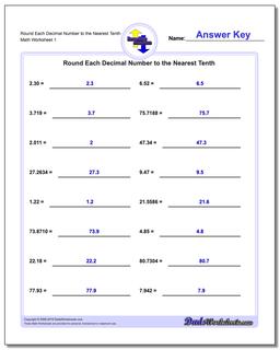 rounding worksheet free