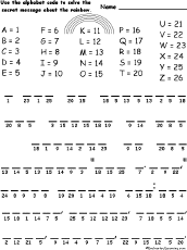 roy g biv worksheet