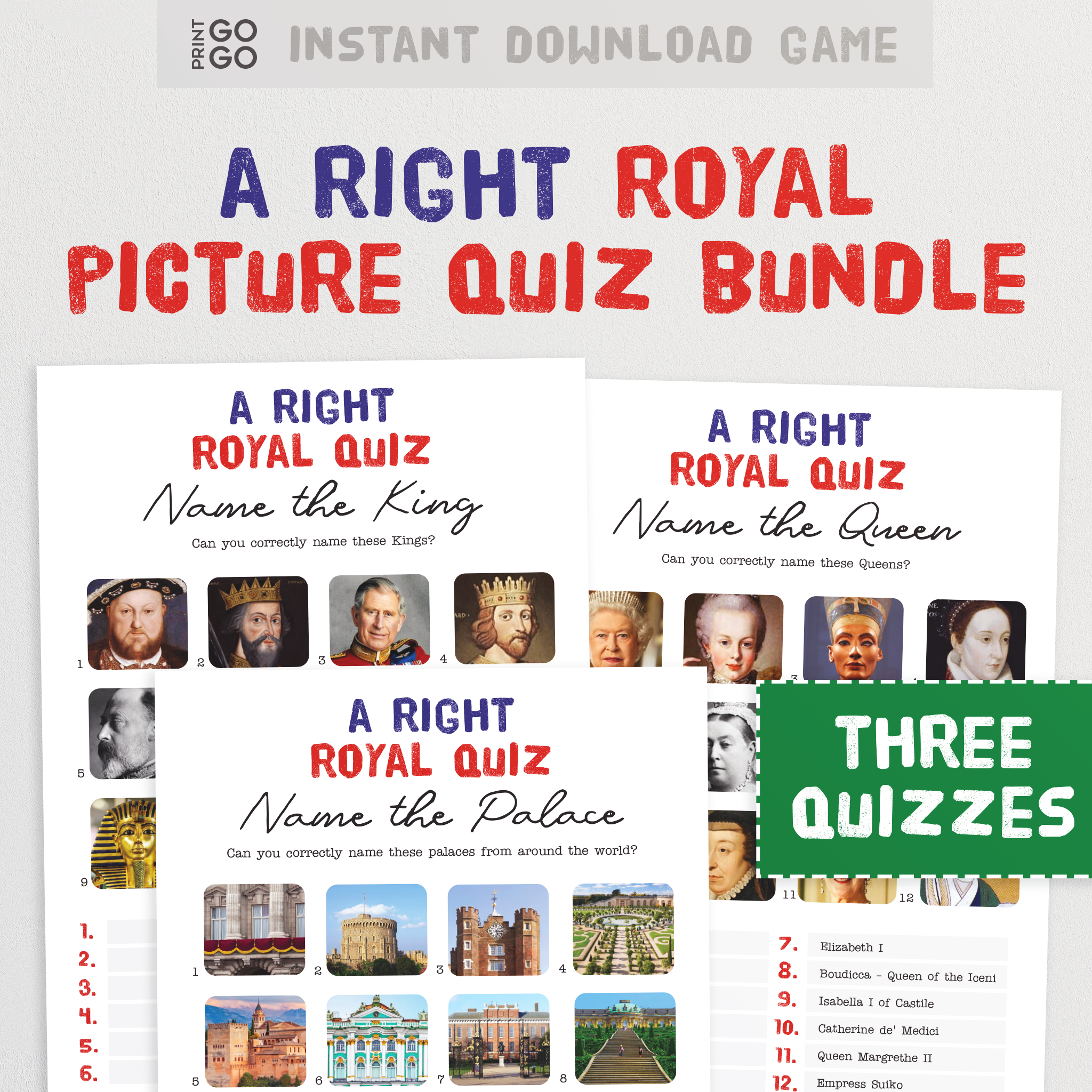 royal quiz questions printable