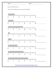 ruler measurement worksheet