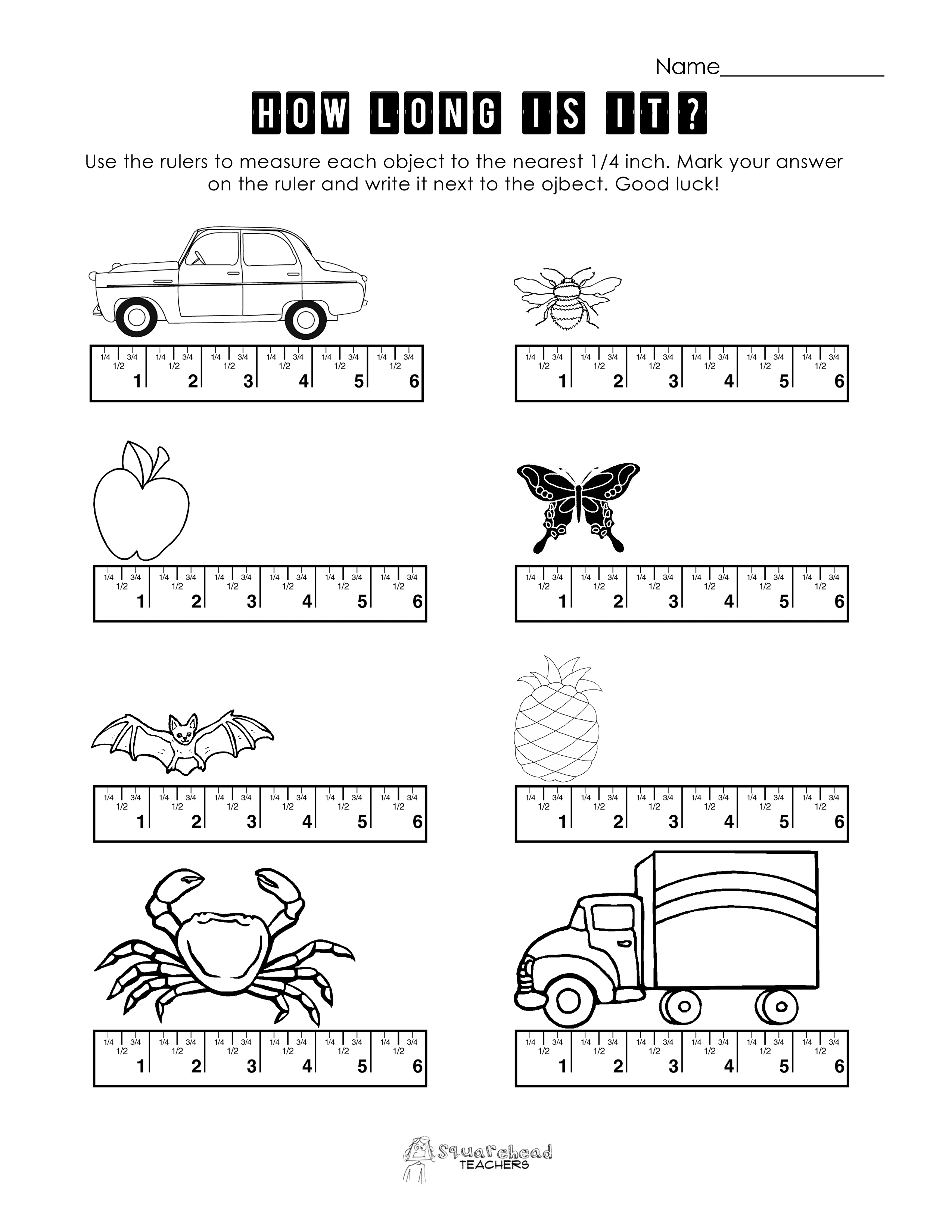 ruler practice worksheet