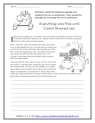 Run On Sentences Worksheets
