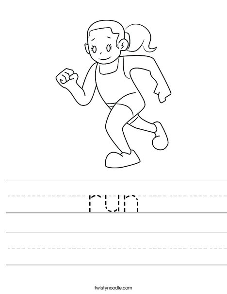 run Worksheet - Twisty Noodle
