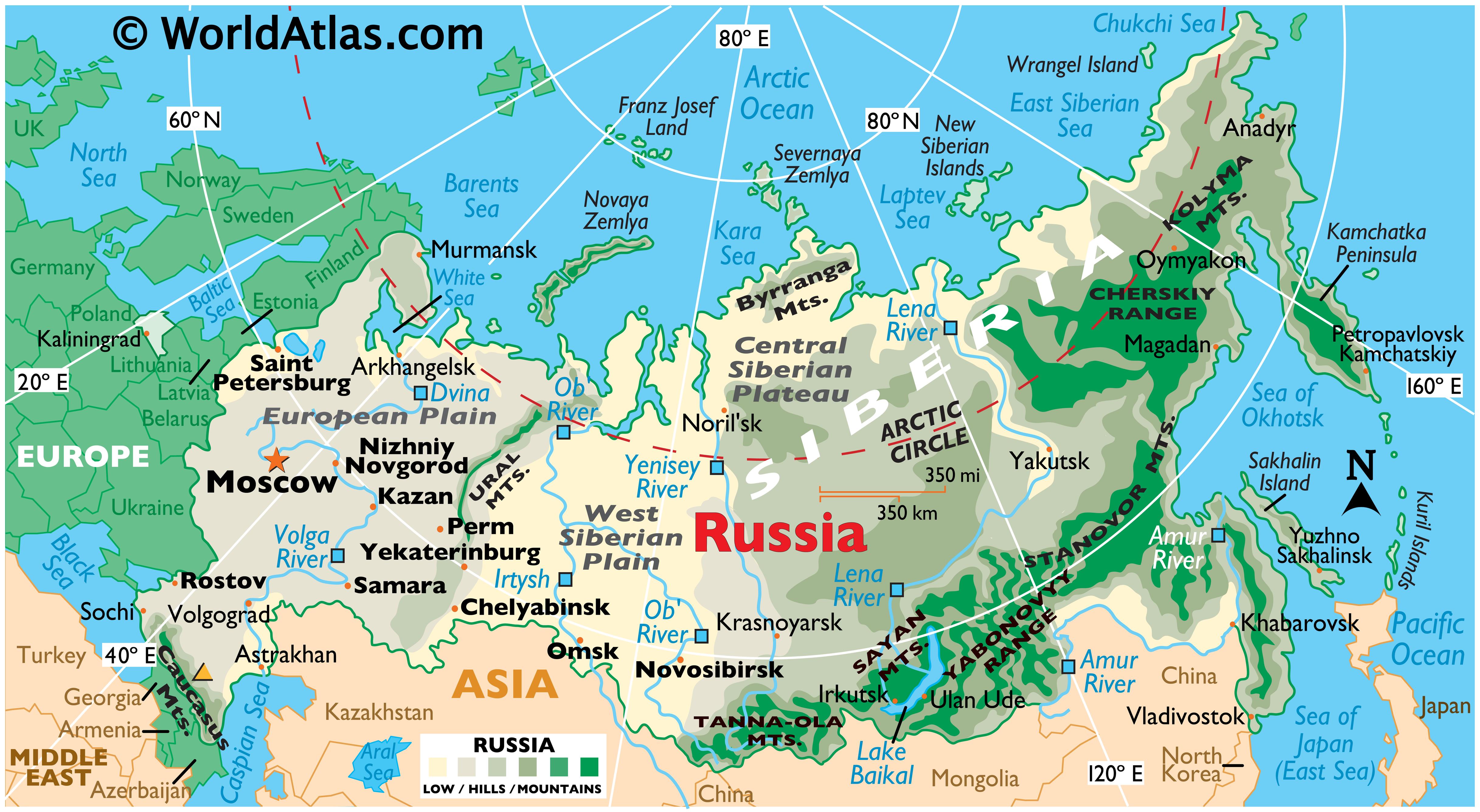 Russia Maps &  Facts - World Atlas