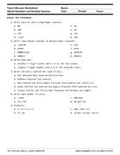 Free Arabic Numerals Worksheets, Printables
