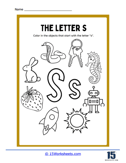 Letter S Worksheets - 15 Worksheets Library