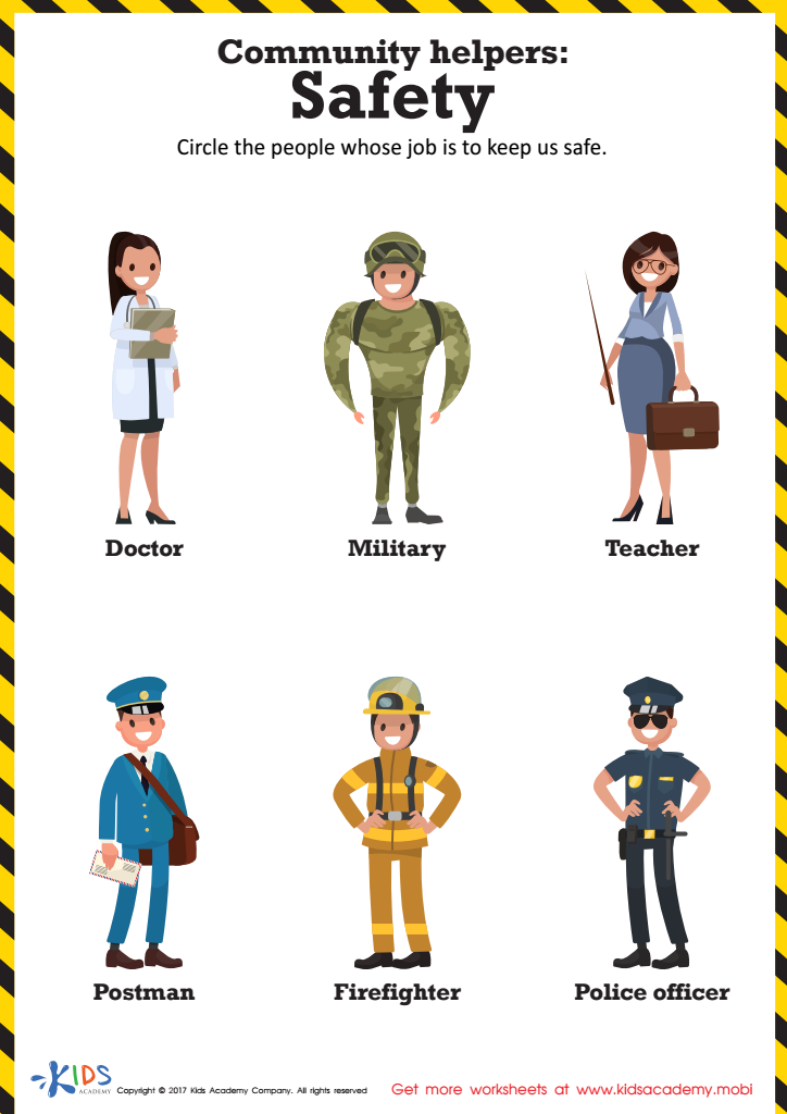 safety in the community worksheet