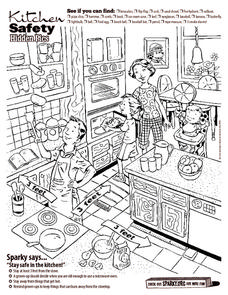 safety in the kitchen worksheet