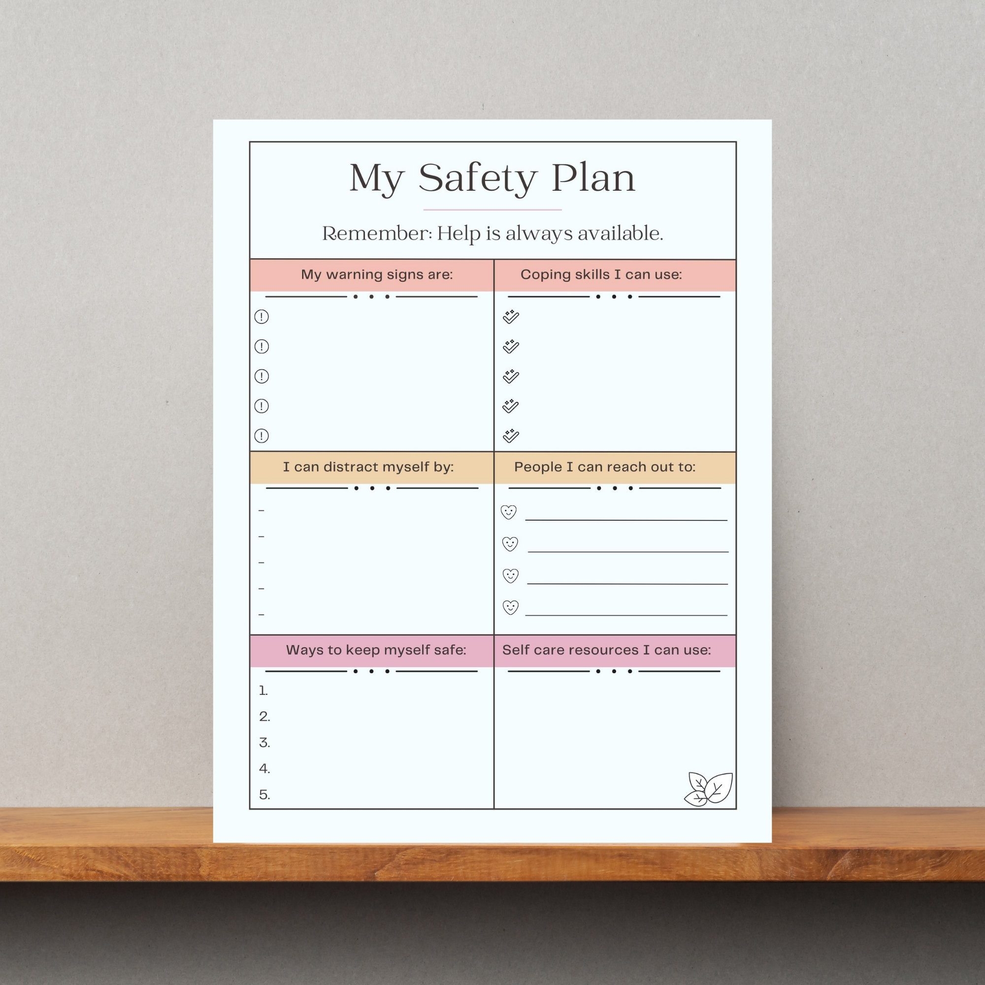 My Safety Plan Worksheet Teach Starter Worksheets Library My safety plan worksheet teach starter worksheets library