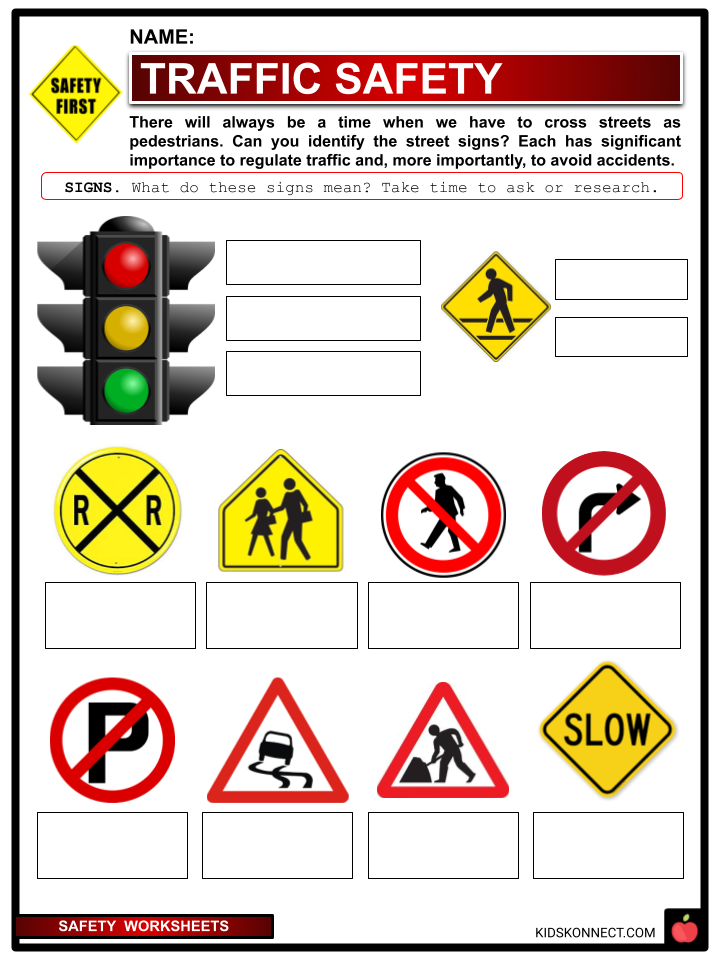 Safety Facts, Worksheets &  General Advice and Information For Kids