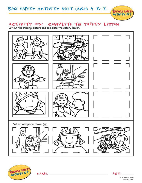 safety worksheet for preschoolers