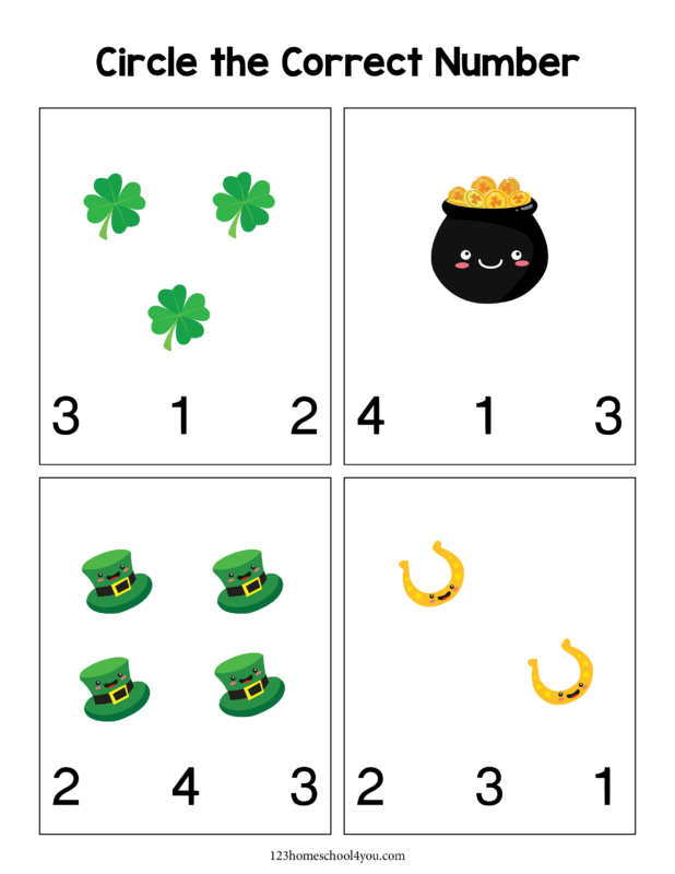 ? FREE St Patricks Day Printable Worksheets for Preschoolers