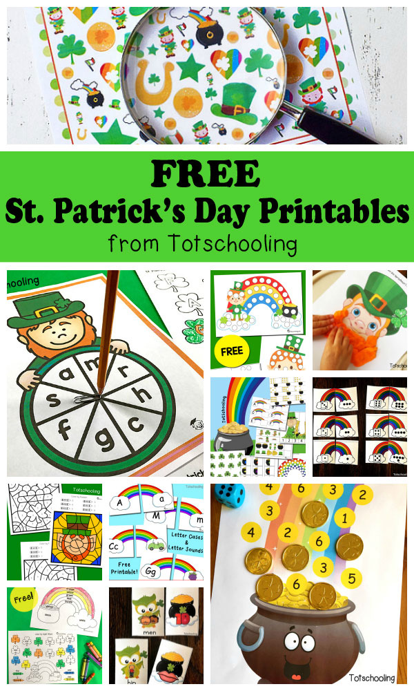 Free St. Patricks Day Printables for Kids | Totschooling ...
