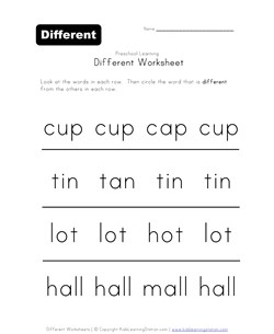 Same and different worksheets worksheets library
