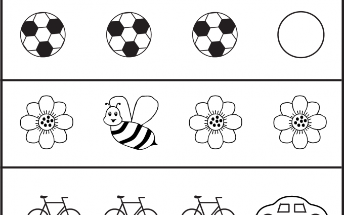 same and different worksheet for preschool