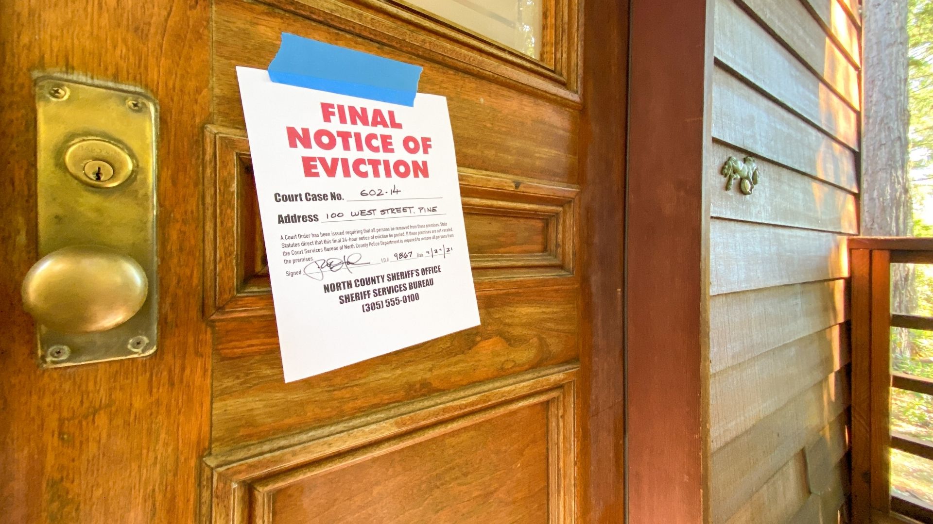 sample 3 day eviction notice in california