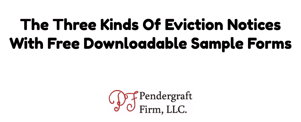 sample eviction notice for breach of lease