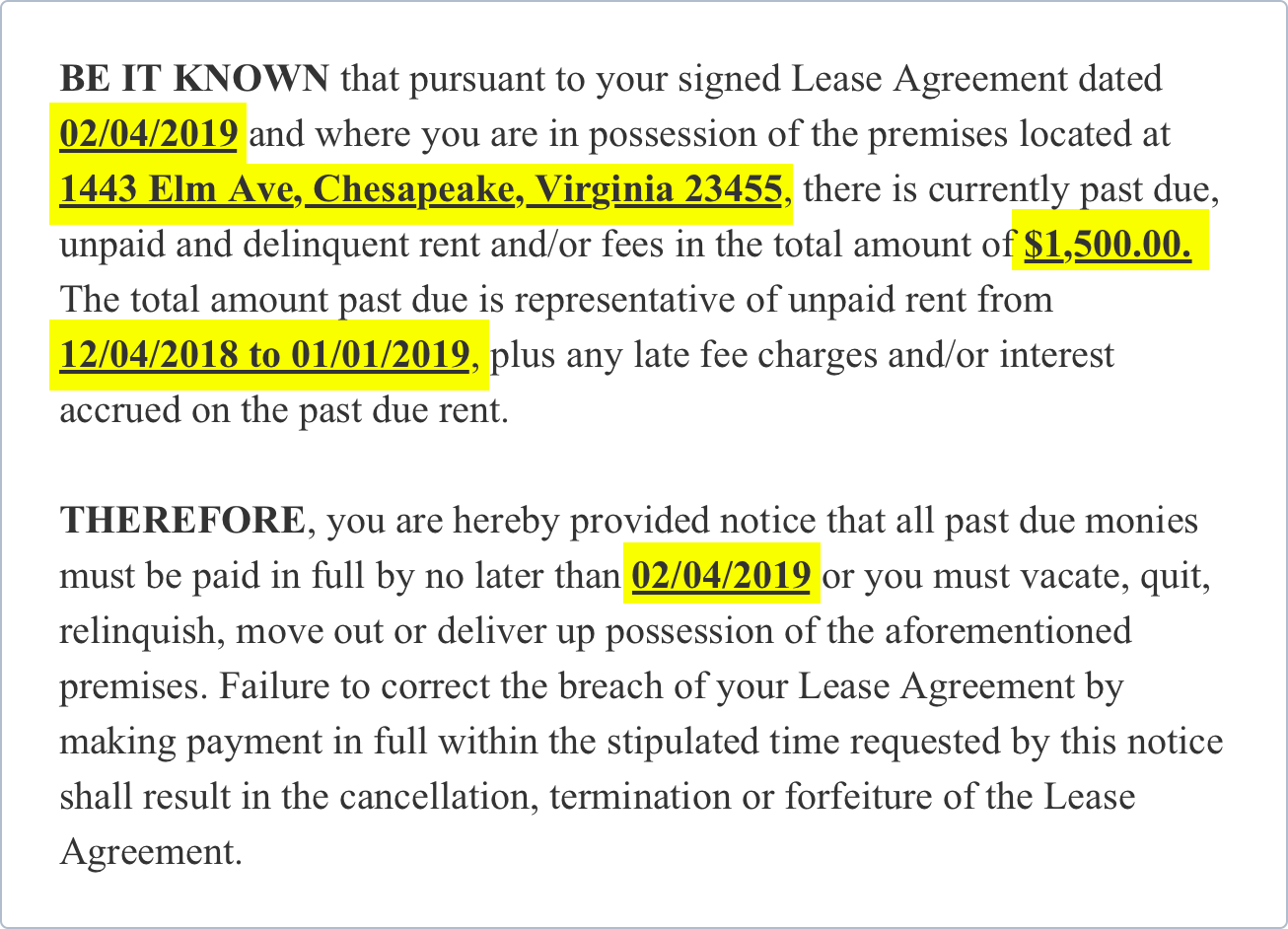 Free Eviction Notice Template Georgia