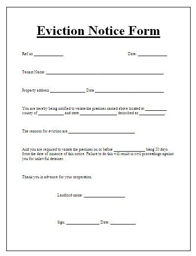 sample eviction notice in tagalog