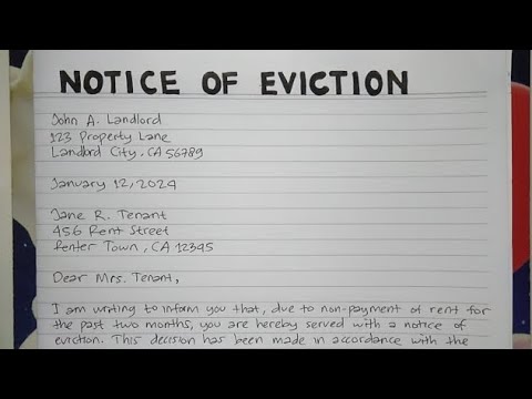 sample eviction notice in tagalog