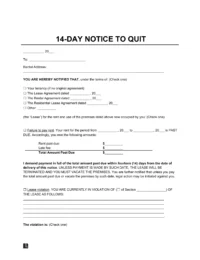sample eviction notice ireland