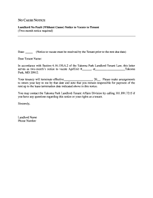sample eviction notice ireland