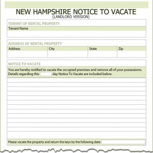 sample eviction notice new hampshire