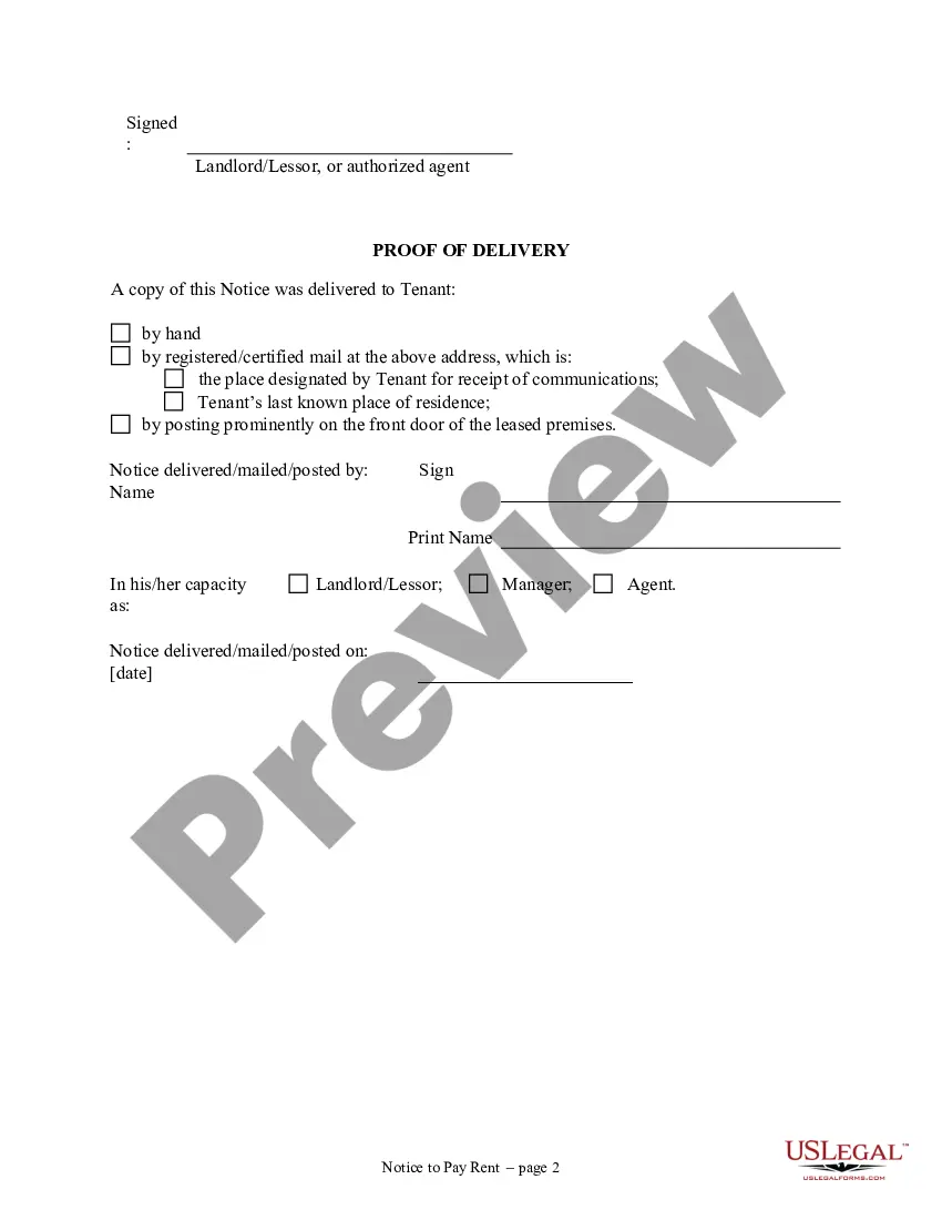 New Hampshire 7 Day Notice to Pay Rent or Lease Terminates ...