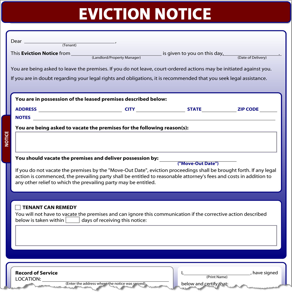 sample eviction notice new hampshire